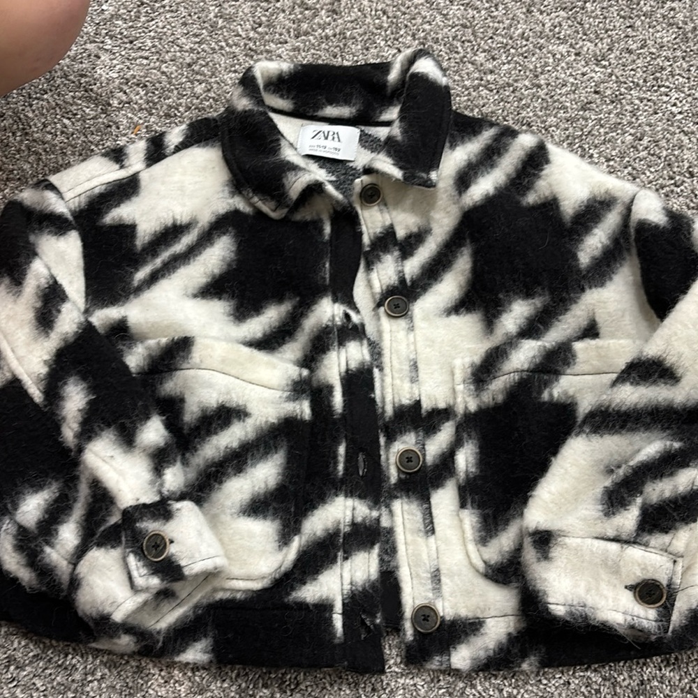 Zara black and white jacket